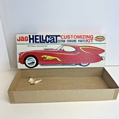 XK120 JAG HELLCAT VINTAGE AURORA 1/32 Plastic Model Kit 1960 Issue Parts only