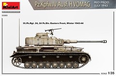 MiniArt 35305 1/35 Pz.Kpfw.IV Ausf. H Vomag. Mid Prod. (July 1943) Interior Kit