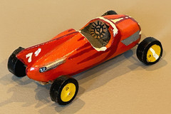 Vintage Custom Built Wood Midget Racer Model Indy 500 Marx Slush Race Stock Car