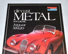 New Sealed NOS Jaguar XK120 Monogram 1:24 Scale Metal & Plastic Model Car Kit No