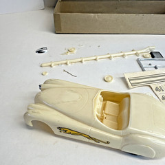 XK120 JAG HELLCAT VINTAGE AURORA 1/32 Plastic Model Kit 1960 Issue Parts only