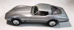 MPC 1978 Chevy Corvette Two Tone Silver & Gray 1/25 Plastic Dealer Promo Model