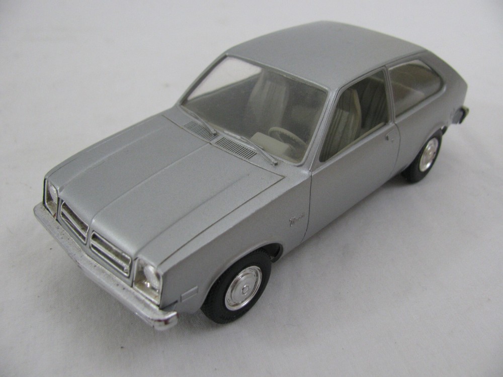 Vintage MPC 1/25 Silver 1977 Chevrolet Chevette Sedan Model Car Dealer Promo VG