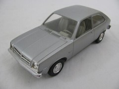 Vintage MPC 1/25 Silver 1977 Chevrolet Chevette Sedan Model Car Dealer Promo VG