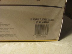 AMT Fruehauf Flat Bed Trailer Sealed packaging. 1/25. 12up