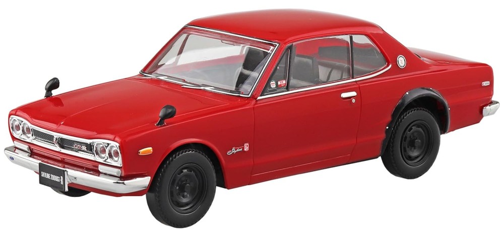 1/32 Plastic Model Snap Kit No.16-RD Nissan C10 Skyline 2000GT-R Red Color-coded