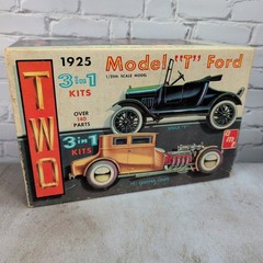AMT 1925 Ford Model T 3 in 1 Empty Box Only Vintage Model Kit
