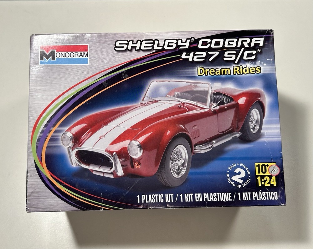 Monogram Shelby Cobra 427 S/C Dream Rides Model Kit 1:24 Scale