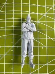 1:35 Cast Resin Model Cold Winter Tank Driver Scene Model Toy Unpainted