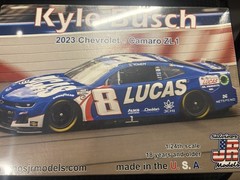 Salvino’s JR Kyle Busch Model Lot Camaro ZL1 Nascar 1/24 Scale Cars SEALED