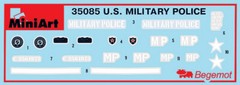 1/35 U.S. Military Police (2 motorcycles with figures) MiniArt 35085 Model kit