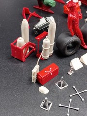 Vintage Model Car Auto Shop 1/24-1/25 Plastic Model Lot Tools Engines Lot Set
