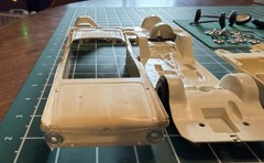 HTF OG VTG AMT 1959 FORD GALAXIE CONVERTIBLE #139 1-CK Car Kit Started + XTRAS