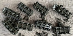 Lot of 8 Roco Minitanks German Sd Kfz 234 Puma Armored Car WWII 1:87 HO Austria