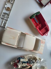 Vintage Car Bike Model Kit Parts LOT