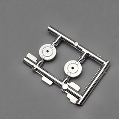 MPC 1/25 Ford Mustang Funny Car Parts Kitbash Chrome Rear Disc Brakes