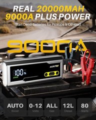 Auxito 9000A Jump Starter 12V Car Battery Jump Starter Up To All Gas/All Diesel