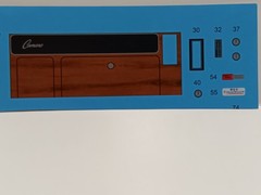 69 Chevy Camaro Z28 1/12 Dash Gauges Tach Woodgrain Radio Waterslide Decal Sheet