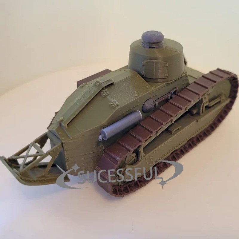 1:35 WWI France Renault FT-17 Tank 3D Print Military Display Model Kit