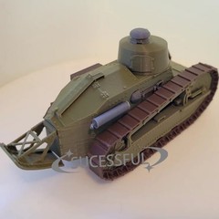 1:35 WWI France Renault FT-17 Tank 3D Print Military Display Model Kit