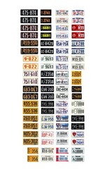 1/18 scale model car assorted Texas license plates state tags