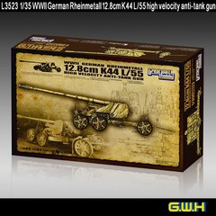 Great Wall Hobby L3523 1/35 German Rheinmetall 12.8cm K44 L/55 Anti-Tank