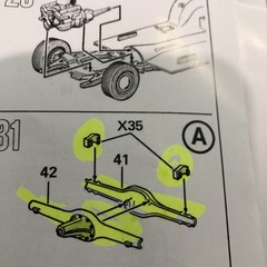 55 56 Chevy Bel Air Sedan Detailed CHASSIS W Instructions 1:25 LBR Model Parts