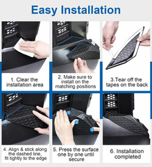 Front Side Headlight Grille Patch Decors Compatible with 2026 2025 2024 2023 202