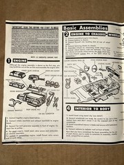 AMT 1962 Chevrolet Convertible 3-in-1 Customizable Model Kit Instructions Sheet