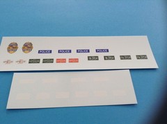 HONOLULU HAWAII – 1/24 – 1/25th Scale Waterslide Police Decals – Old Style
