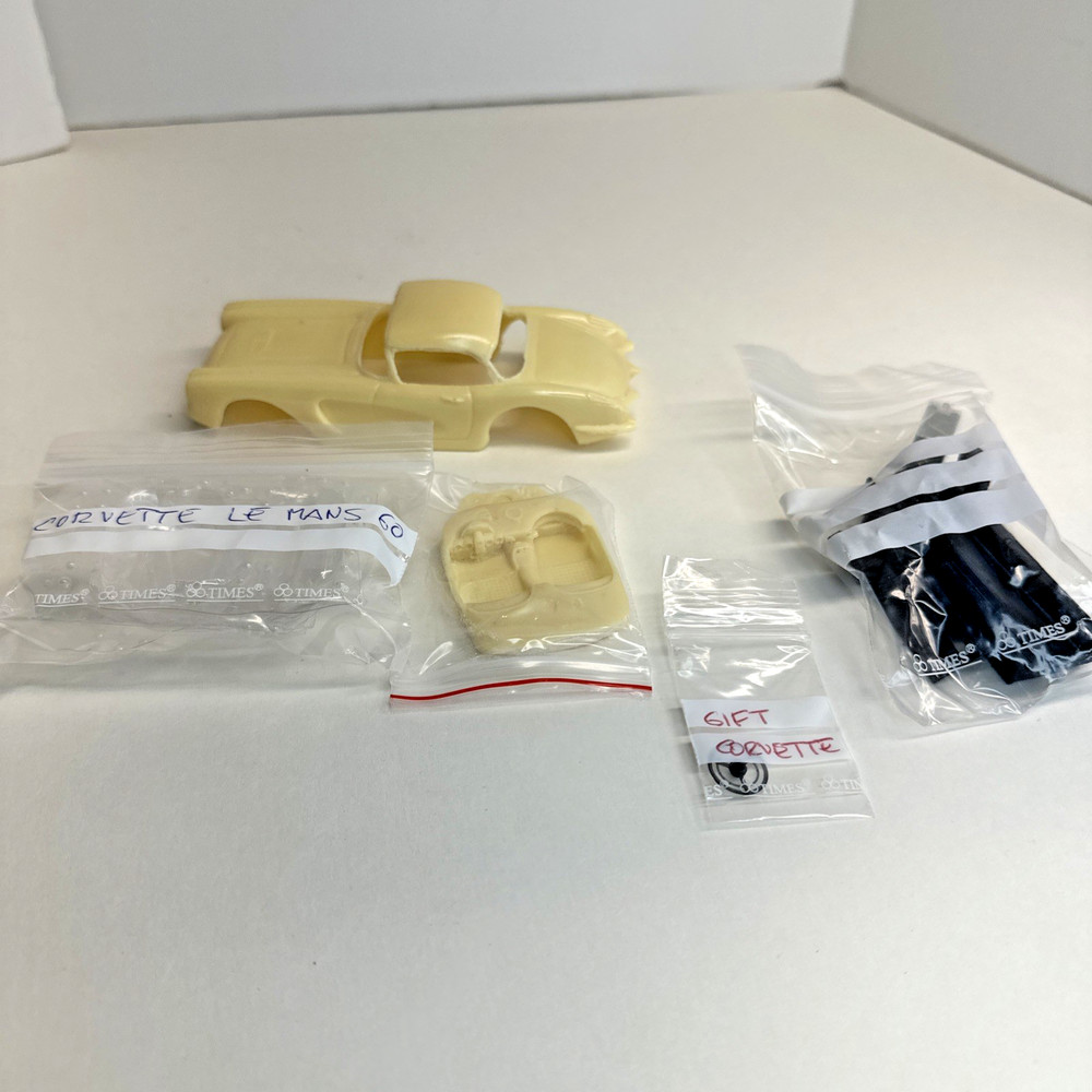 Slot Cars unbranded Corvette CL Le Mans Resin Body kit & motor 1/32