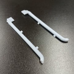 1/24 1/25 Scale 3D Resin Vintage Side Pipe Set Lrg. Custom Model