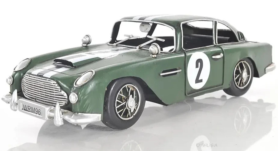 1963 Aston Martin DB5 James Bond’s Metal Toy Car Scale Model 13.5″ Auto Decor