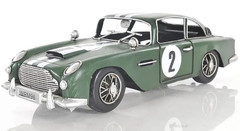 1963 Aston Martin DB5 James Bond’s Metal Toy Car Scale Model 13.5″ Auto Decor