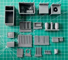 1/35 Scale Die-Cast Resin Model Assembled Kit Modern 1950’s Home Goods Diora…