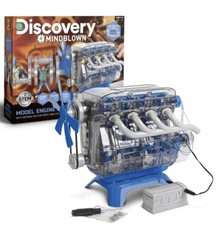 Discovery #Mindblown Model Engine Kit W/ Moving Motor Parts LED Light NEW Sealed