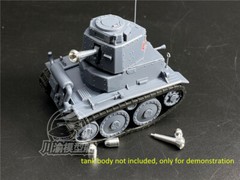 Q Edition German Panzer 38T Tank Metal Gun Barrel+Shells Kit for Meng WWT-011