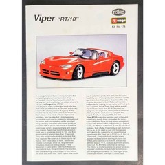Vintage 1996 TESTORS Dodge Viper RT/10 Metal Body Model Kit 1:24