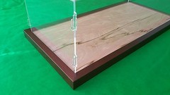 22″L x 9 3/4″W x 7″H Pocher Acrylic Display Case Showcase Wood Base 1:8 Model