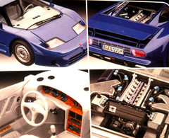 1/24 Revell Bugatti EB 110 Sports Car Race Car Build & Paint # 07353