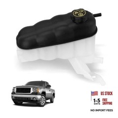 603-054 Engine Coolant Expansion Reservoir Tank with Cap Plastic Whinte