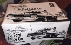 AMT Ertl ’70 Ford Police Car 1:25 Unassembled Model box only, Vintage 1995 6499