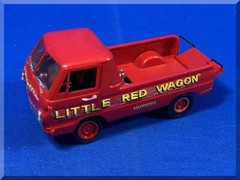 VINTAGE IMC 107 DODGE LITTLE RED WAGON MODEL CAR 1:25 SCALE BUILT UP FROM KIT