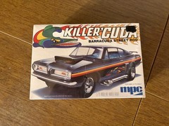 SEALED MPC Killer Cuda Blue Plymouth Barracuda Street Rod 1/25 #1-0782.