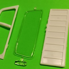 1972 GMC Jimmy Blazer 4×4 1/25 AMT Hatch Glass Tail Gate Hinges Model Truck Part