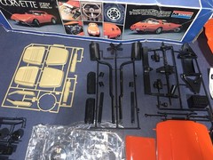 Vintage 1978 Monogram 23” Long Corvette 1/8 Scale Plastic Model Kit New