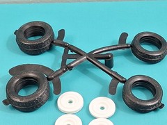 Revell AMT Ertl Monogram MPC 1/24 Scale Custom Chrome Wheels & Tires Street Rod