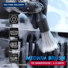 3 Pcs Car Detailing Brush Set – Car Interior Detailing Brush[Not Easy to Shed Br