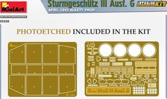 MINIART 35338 1/35 Scale StuG III Ausf. G Ausf 1943 Alkett Prod. Interior Kit