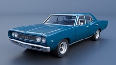 ABS-LIKE RESIN 3D PRINTED 1/25 1968 DODGE CORONET 4-DOOR FULL KIT